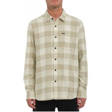 CAMISA MANGA LARGA VOLCOM CADEN PLAID DIRTY WHITE